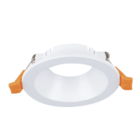 White Round PVC Without Lamp Holder