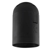 E27 Black PVC Lamp Holder