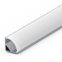 Corner Aluminum Profile Opal Diffuser 3mtr