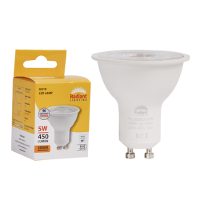 GU10 Clear Glass 5W LED 3000K Non-Dimmable