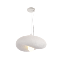 White Metal and Foam Pendants