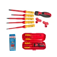 Interchangeable VDE Insulated Screwdriver Set – 8-in-1