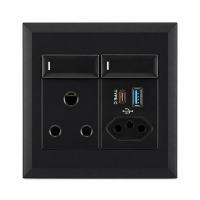 16A RSA Socket + Slim RSA Socket with Switches & USB Type A + Type C