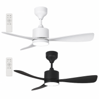 Brightstar LED Ceiling Fan with Remote Control – Black or White