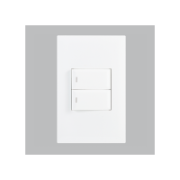 White 2 Lever 1 Way Switch – 4×2