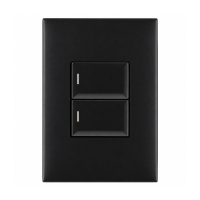 2 Lever 1 Way Switch– 4×2 Black