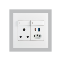 16A RSA Socket, Slim RSA Socket with Switches 5V 3.4A USB Type A & C – 4 X 4