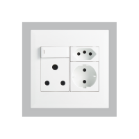 16A Socket with Switch, Slim RSA & Schuko Sockets with Switch – 4 x 4