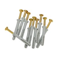 Nail-In Wall Plug With Screw 10pce